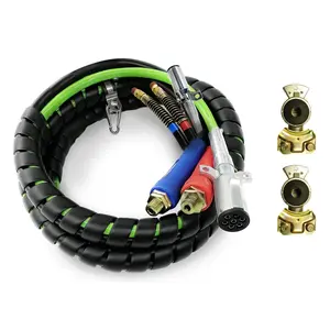 15ft ABS & Air Power Line Hose with Handle Grip & Gladhands