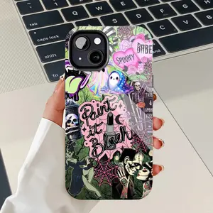 Gothic Spooky Sweet Horror Mobile iPhone Case. PBT+TPU Dual - Layer Drop - Resistant Phone Case, Compatible with iPhone 16/15/14/13/12/11 Pro Max/Plus