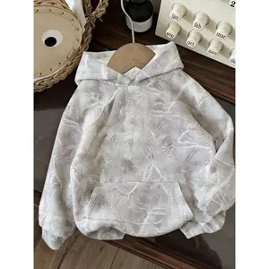 1 Piece Unisex Minimalist Tree Pattern Hoodie, Soft Pullover for College Students, Outdoor Activities and Daily Comfort Wear