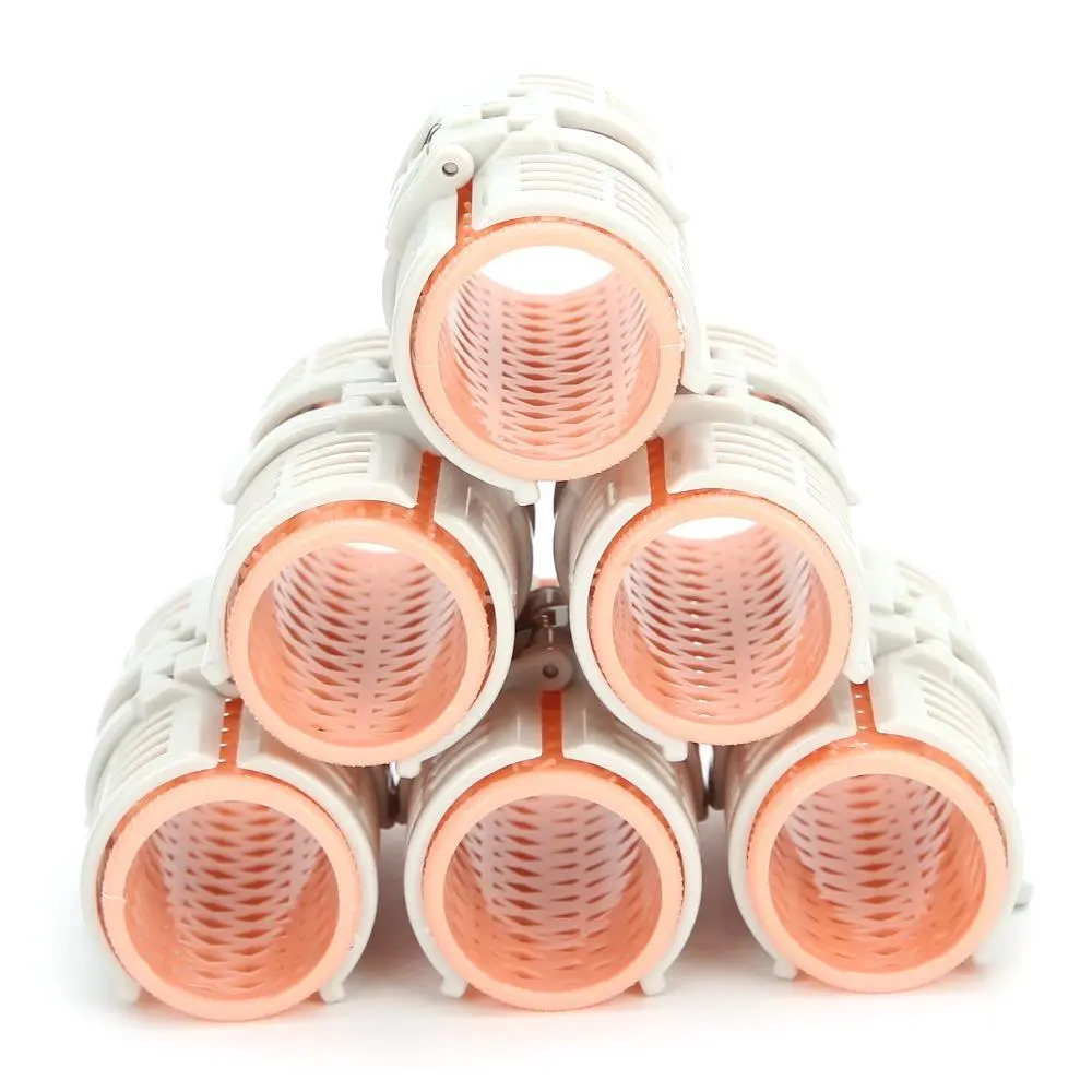 6Pcs Reusable Air Bangs Hair Roller No Heat Spring Clip Hair Roller Curlers Self Grip Portable Hair Styling Tools