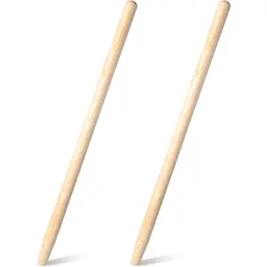 2 Pcs Shovel Handle 41" Length, 1-1/2" Diameter, Ash Wood Straight Handle for Long D Shovels Tool