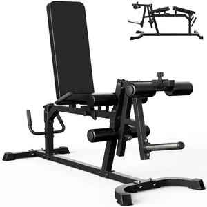 MIKOLO Leg Extension & Curl Machine, Adjustable Seated Leg Extension and Lying Leg Curl Equipment for Lower Body Workouts at Home Gym, 600LB Capacity Strength Training Accessory