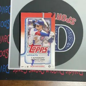 Topps 2025 Update Series Baseball Hobby Box - Contains 1 Autograph or Relic Card & 1 Silver Pack - MLB Season Collectible