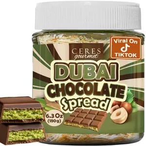 Dubai Chocolate Spread – 6.35 oz for Breakfast, Snacks, and Desserts