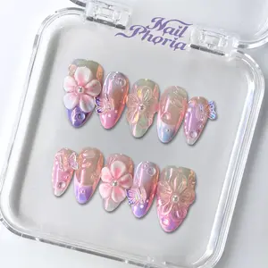 NailPhoria CLEARANCE Collection - Handmade Press-On Nails | Reusable, Salon-Quality, Long-Lasting, Glossy Design