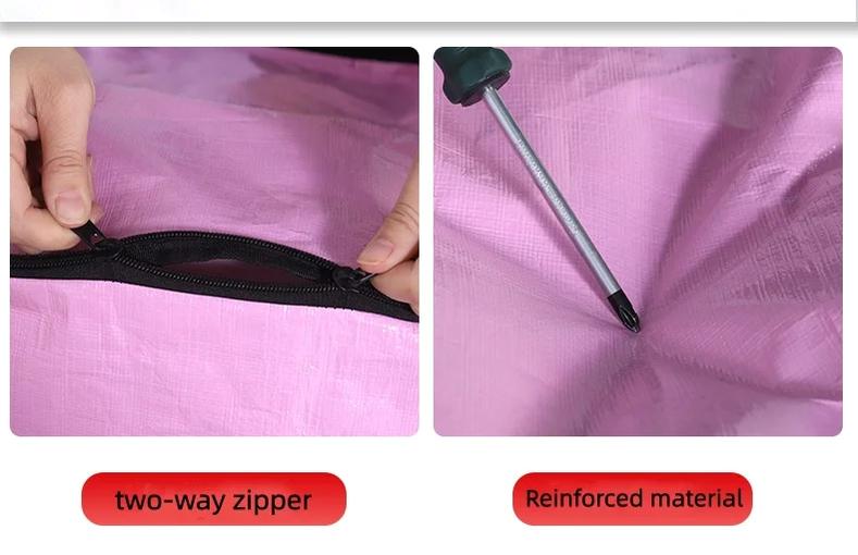 1PCS Large Capacity Waterproof Clothing Down Comforter Storage Bag Mobile Packaging Transport Luggage Bag Moving Travel Organizer