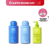 Frizz To Rizz Haircare Trio: Hydrate + Smooth + Repel Frizz For Every Hair Type (Shampoo + Conditioner + Anti-Frizz Styling Spray)