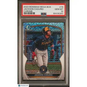 2023 Bowman Mega Box Chrome Jackson Chourio #76 PSA 10