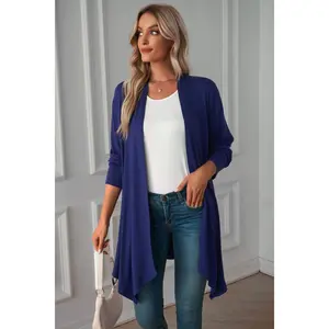 Open Front Long Sleeve Cardigan