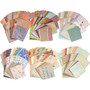 360 Sheets Vintage Scrapbook Paper, Journaling Supplies, Aesthetic Decorative Stationery Scrapbooking Paper for Writing & Drawing, Travel Journal Art Craft Diary Embellishment Supplies, Craft Paper