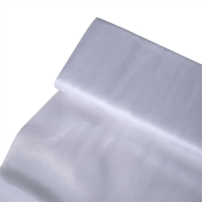 White Solid Sheer Chiffon Fabric Bolt - 54in x 10yd Voile Drapery Fabric for Costumes, Backdrop, Arches, Decorations, Aisle DIY Projects