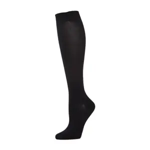 Memoi Rayon Solid Knit Knee High Socks