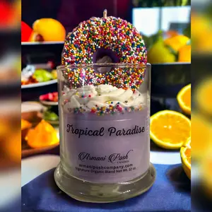 Tropical Paradise Dessert Candle Gift Birthday Scent Aroma Fragrance