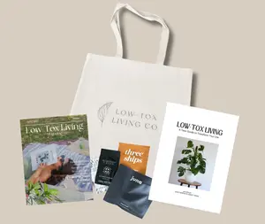 Tote bag with samples