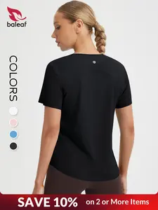 BALEAF Ice Cooling Athletic Shirts for Women UPF 50+ Workout Tops Running Short Sleeve Tennis Breathable Quick Dry Moisture Wicking Stretch Loose Fit Lightweight Sun Protection Casual Tops for Gym Hiking Travel Outdoor Summer Daily Multi Purpose Female
