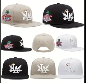 La Caps Retro Design Heat-Resistant Fitted Cap for Men and Women " Bundle pack 4 hats "