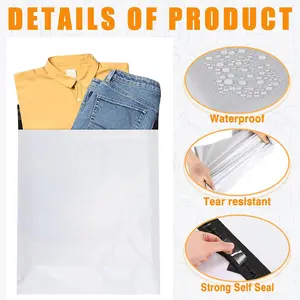 KKBESTPACK Poly Mailers Shipping Envelope Self Sealing Bags Packing bag 100 pieces            (12x15.5 100pc) (PM100), White