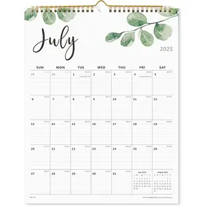 Calendar 2025-2026, Wall Calendar 2025-2026 from July 2025 to December 2026,  for  Schooling Plan, Daily Blocks with Julian Dates,  Monthly for Organizing,15 x 12 Inches