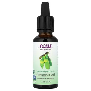 NOW Foods Solutions, Certified Organic & Pure, Tamanu Oil, 1 fl oz (30 ml)