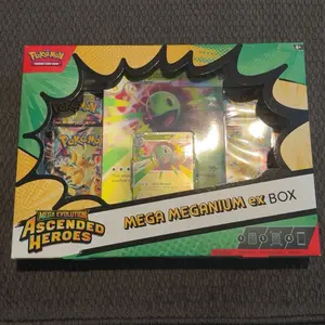 Pokemon Ascended Heroes Mega Meganium EX Official TCG Sealed Box, Authentic Collectible Cards, English Trading Cards