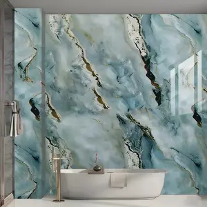 Luxury Marble Kitchen Wallpaper Self-Adhesive Oil Resistant Easy Application Drawer Countertop Wall Decor