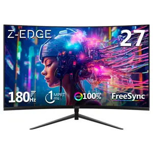 Z-EDGE 27 inch Gaming Monitor 180Hz Refresh Rate 1ms Response Time Low Blue Light AMD Freesync FHD Immersion HDMI/DP VESA Mountable Christmas gift tiktokshopspringglowup