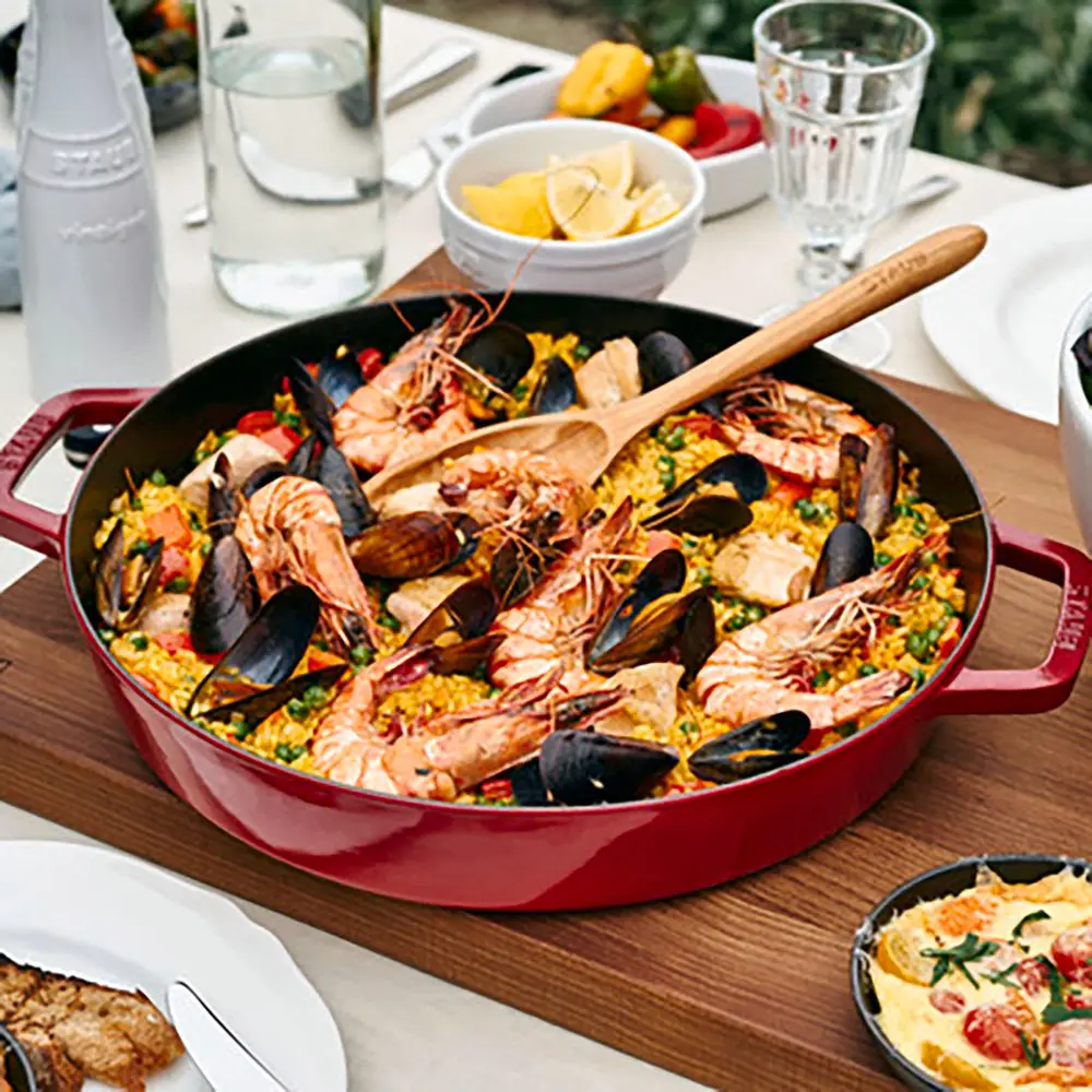 Staub Cast Iron 13-Inch Double Handle Fry Pan