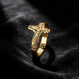 Stainless Steel Cross Ring, Adjustable Open Design,Creative Minimalist Style, Women's Daily Wear Party Jewelry, Adjustable Rings