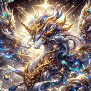 5D DIY Full Drill Round Diamond Painting - Diamond Painting Kit Unicorn, Wings. Mosaic Canvas DIY Wall Art, Home Wall Decoration.