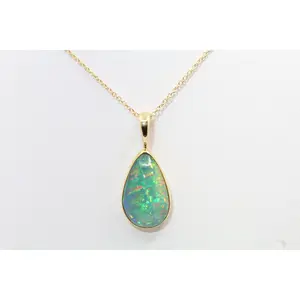 Timeless Ethiopian Opal Pendant | 22k & 14k Gold