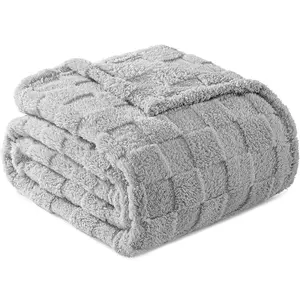 Checkered Flannel Blanket for Bed, Super Soft Cozy Blanket for Home Decor, Perfect Cozy Gifts for Women Men Gifts, All Season Bed Blanket