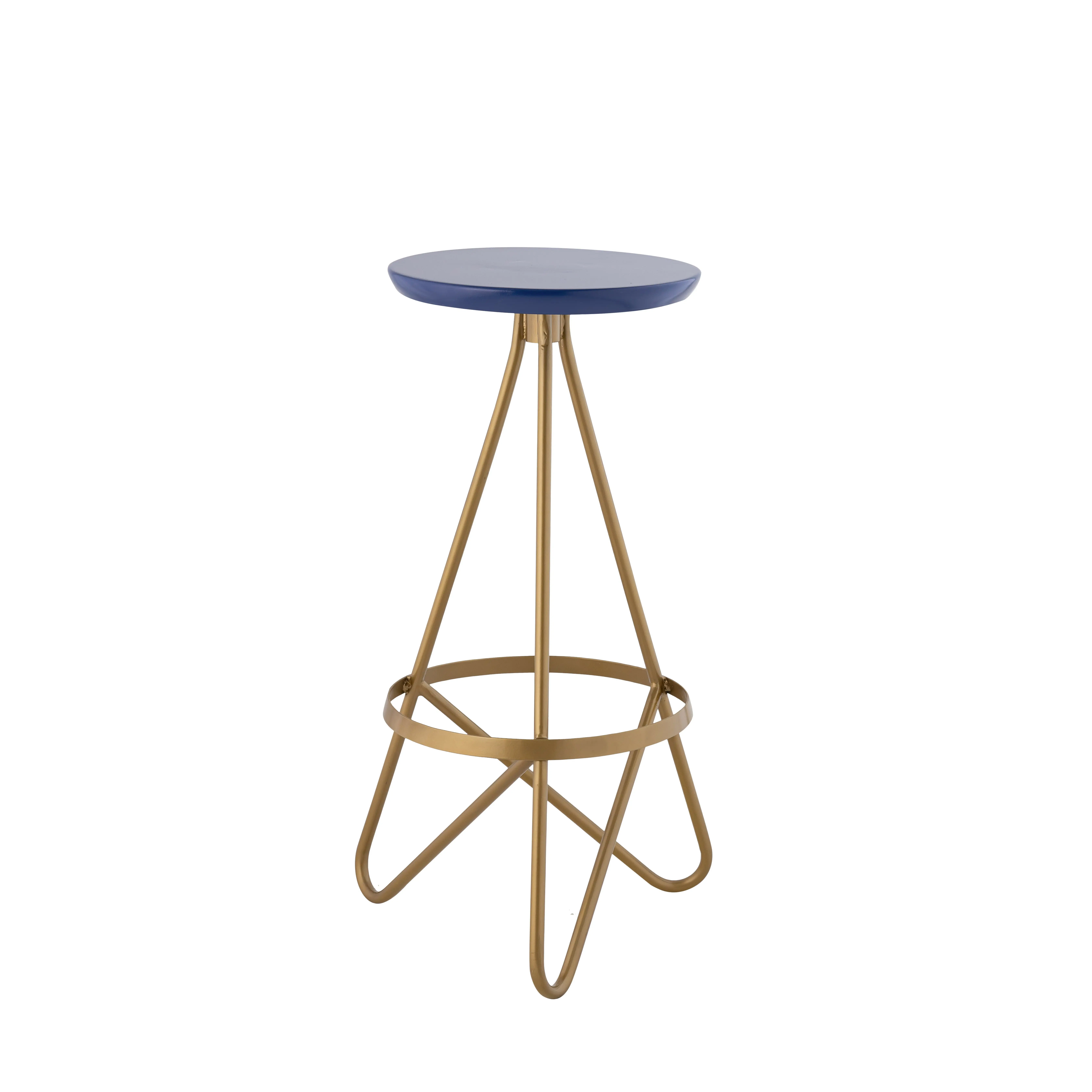 JONATHAN Y Spiroa 30" Modern Industrial Metal Backless Circular Bar Stool with Footrest, Stylish Indoor Furniture Piece, Stylish Furniture