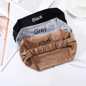 3Pcs Crystal Wide Headbands Rhinestone Head Bands Black Turban Headband Elastic African Head Wraps Sport Hair Bands for Women and Girls