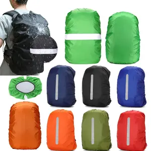 Hi-Visibility Backpack Rain Cover with Reflective Strip Upgraded Waterproof Backpack Cover Dustproof Ultralight Backpack Cover for Outdoor Traveling for Hiking Camping