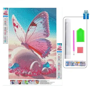 Butterfly Pattern DIY Diamond Art Painting without Frame, Aesthetic DIY Diamond Art Painting Kit, DIY Decor Painting for Home Bedroom Living Room, Diamond Painting Kits