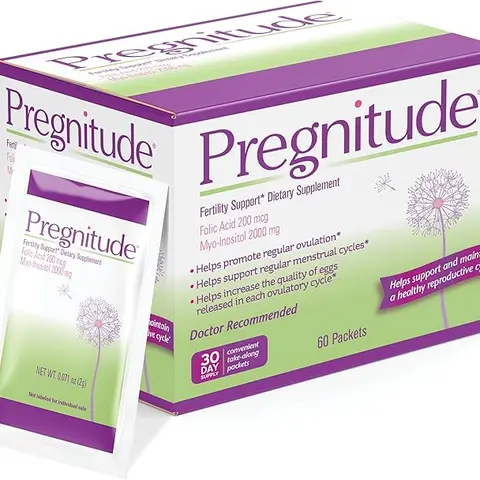 Pregnitude Fertility Support for Women – Promotes Ovulation & Cycle Balance – Daily Reproductive Health Boost –Healthier pregnancy-Suplement Supplements Myo Inositol Supplement