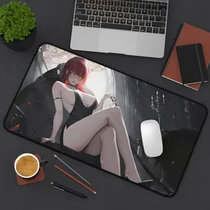 Makima Desk Mat | Chainsaw Man Gaming Pad Gift | Large Mousepad For Gamers | Kawaii Waifu Desk Setup | Anime Girl Merch | Manga Series Desk Accessory