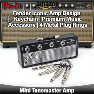Retro Wall Mounted Key Holder, Creative Fender Radio Plug Design, Zinc Alloy Material, Musical Key Storage Solution