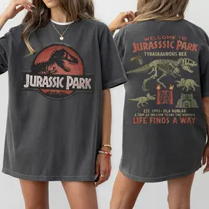 Vintage Jurassic Park Shirt, 90s Dino T-Shirt, Jurassic World Logo Tee, Comfort Colors Graphic Shirt, Disneyland Adventure, Retro Movie Tee 2HL