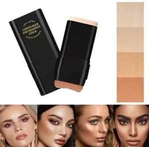 2-in-1 Concealer Stick with Brush -WheatShade Waterproof, Flawless Coverage, Hydrating& Longwearing Foundation for Women & GirlsMattelMakeuplCosmeticlLightweight
