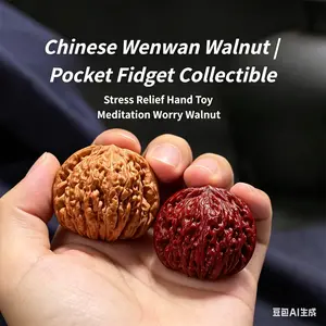 Wenwan Walnut Hand Massage Beads, Calming & Stress Relieving Handheld Toy