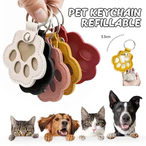 3pcs Cat and dog hair keychain hanger creative pet cat and dog hair decoration for pet owners to collect and commemorate