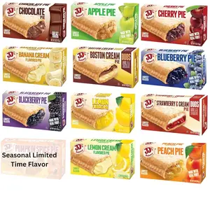 JJ's Bakery Snack Pie Variety Pack Fruit & Chocolate Favorites 4 oz Each Nut-Free Kosher Individually Wrapped Mini Pies for Lunch Snacks & Snack Packs Dessert Lemon Seasonal Limited Time Flavor Sweet