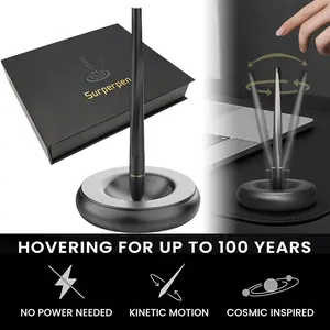 Levitating Floating Pen with Magnetic Base,Floating Pen with Box, Executive Desk Decor,Convenient and Stylish Design, Swing Freely Not Fall Fidget,  stable levitation performance, Personalized Pens,Premium Hover Pen for Managers,Colleagues,Business Gifts