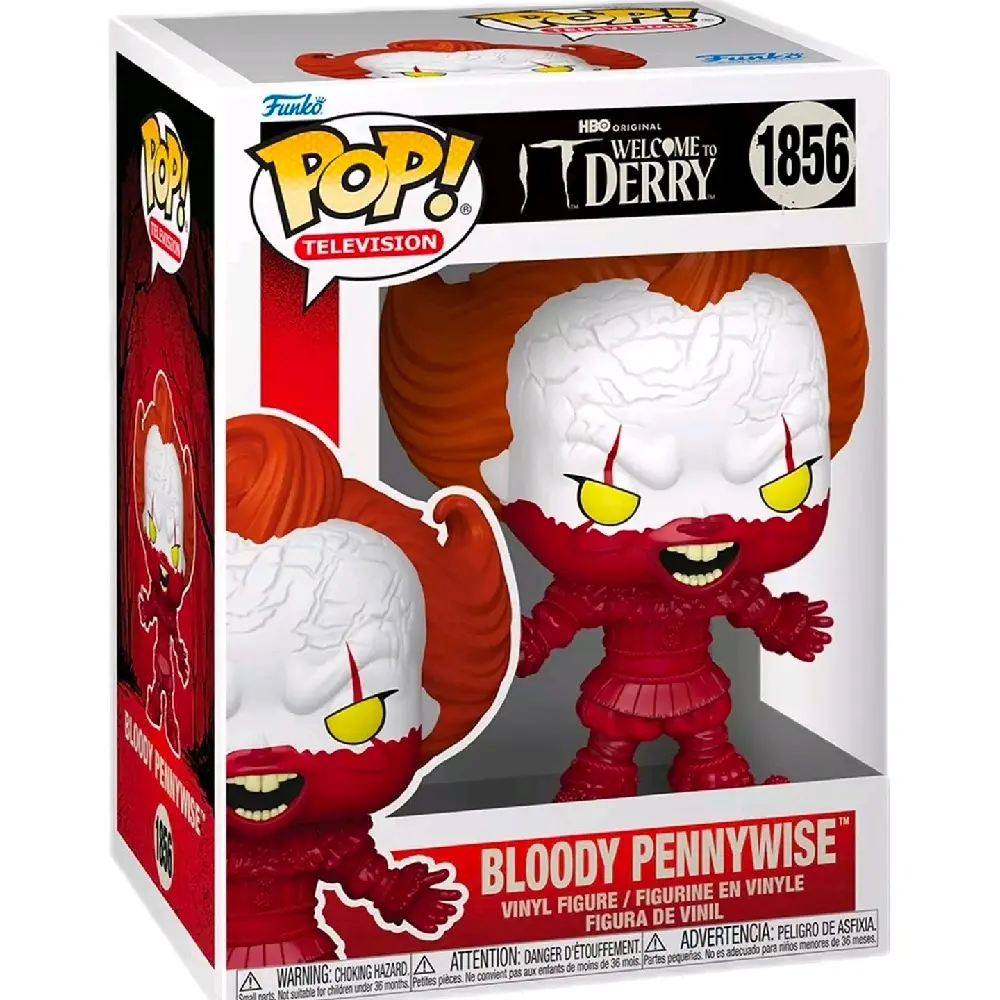 Funko IT Welcome to Derry Bloodied Pennywise #1856 Collectible Figure Vinyl, Horror Character Figurine, Figurine Collectibles, Horror Character Figurines