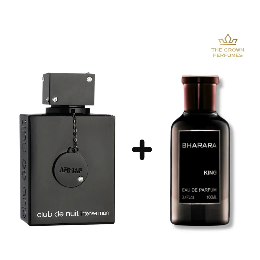 Armaf Club de Nuit Intense + Bharara King Perfume for Men - 3.4 oz (100ml) | Premium Fragrance Gift Bundle