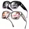 Women's Fit-Over Prescription Sunglasses - Oversized Square Full-Rim Plastic Frames Mirrored Polarized , UV400 Protection, Trendy Sunglasses, Unisex Fashion Accessory for Summer Wins, Accessories for Women The Choice of Gifts 1/2Pcs