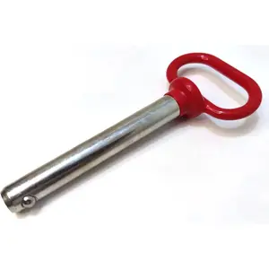 1/2" X 3.7"Red Handle Detent Pin, Towing Hitch Pin,Safety Coupler Locking Pin,Detent Pin