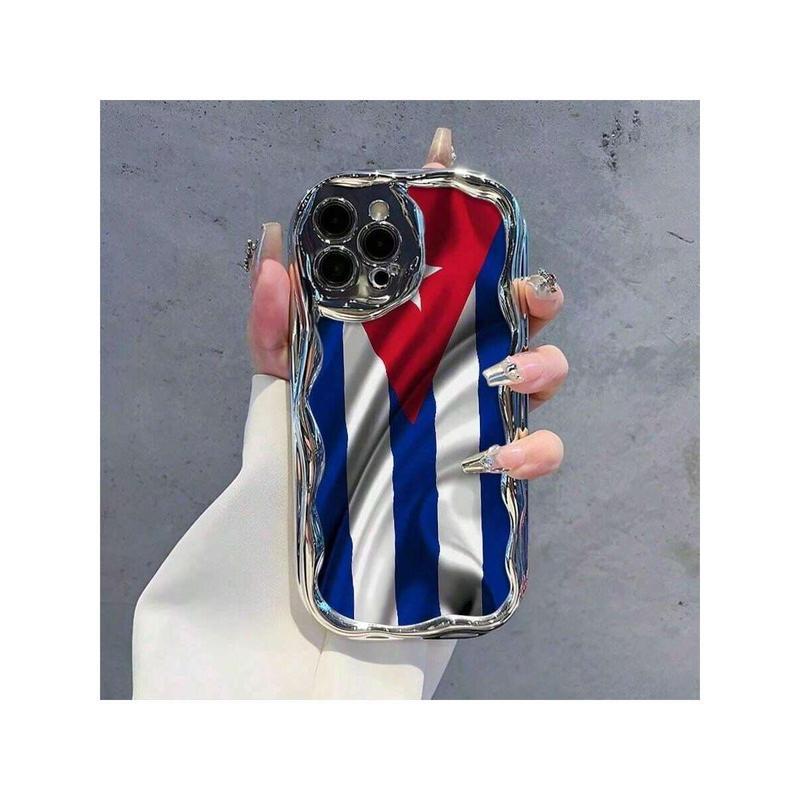 Cuban Flag Mobile Phone Case, Designed With Vibrant Colors And A Star Emblem, Suitable for iPhone17/iPhone17 air/iPhone17 pro/iPhone17 pro max/16 Pro Max/15 Pro Max/14 Pro Max/13 Pro Max/12 Pro Max/11 Pro Max , Compatible With Samsung Galaxy Series A54/A5