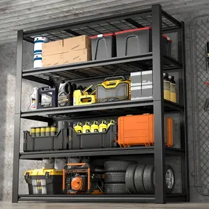 36" W Garage Shelving Heavy Duty Storage Shelves 3000LBS Adjustable 5 Tier Metal Shelving Unit For Storage Rack Garage Storage Shelves Industrial Shelf Utility Rack, 36" W X 15.8" D X 72" H, Utility Shelves